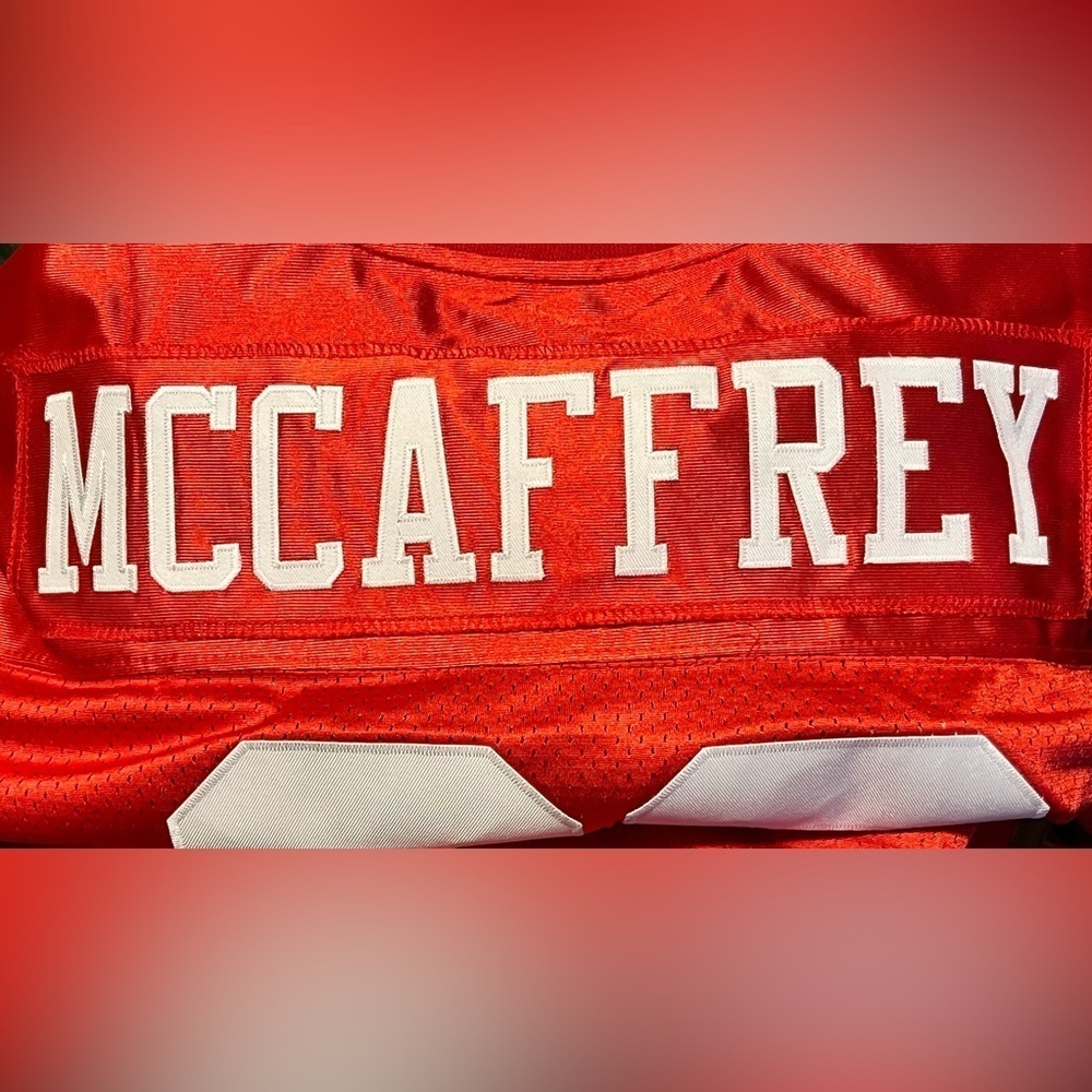 NEW- San Francisco 49ers Christian McCaffrey Stitched Jersey SIZE: 3XL - Picture 10 of 14